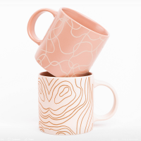 custom new bone china ceramic logo mug W0561