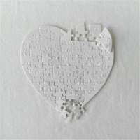 blank puzzles for sublimation,heart-shaped