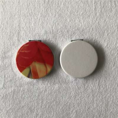 Round mirror with sublimatable. Size: 6x6cm, other shapes are available!