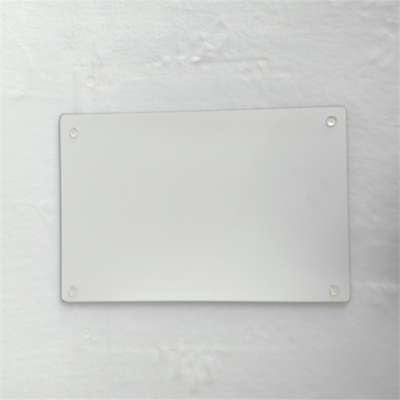 Sublimation tempered glass cutting board,smooth surface with white coating,round corner