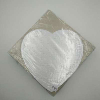 Factory sell blank puzzle for sublimation,heart-shaped